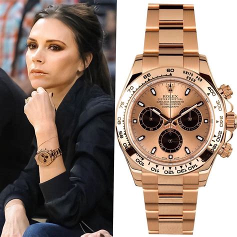 beckham watch rolex|victoria beckham rolex gold.